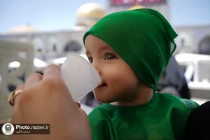 آیین معنوی &laquo;شیرخوارگان حسینی&raquo; در حرم مطهر رضوی