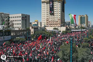 تشییع پیکر رهبر شهید انقلاب در مشهد مقدس-4