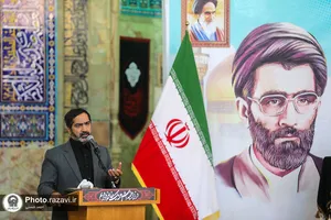 مراسم بزرگداشت شهید کامیاب در حرم مطهر رضوی