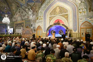مراسم سالگرد ارتحال امام خمینی (ره) در حرم مطهر رضوی