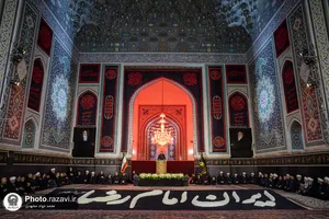 آیین خطبه&zwnj;خوانی شب شهادت امام رضا علیه&zwnj;السلام در حرم مطهر رضوی-1
