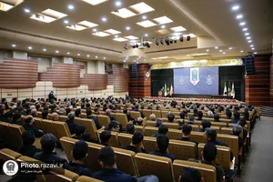 آیین اذن خدمت خادمان افتخاری دفاتر امانات حرم مطهر رضوی