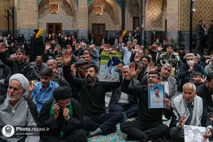 تشرف خانواده شهدا و جانبازان لامرد فارس به حرم مطهر رضوی
