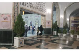 روایت تصویری غدیر تا مباهله به زبان هنر در صحن غدیر حرم رضوی