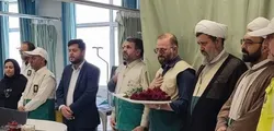 شکوفه‌های سپاس در دستان فرشتگان سفیدپوش سلامت