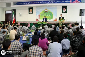 محفل انس با قرآن کریم دانش&zwnj;آموزان دبیرستان امام رضا علیه&zwnj;السلام