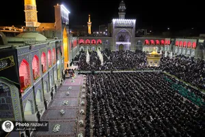 مراسم شام غریبان امام رضا علیه&zwnj;السلام در حرم مطهر رضوی -2