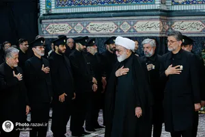 آیین خطبه&zwnj;خوانی شب شهادت امام رضا علیه&zwnj;السلام در حرم مطهر رضوی