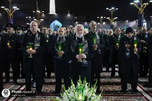 آیین خطبه خوانی شب شهادت امام رضا علیه السلام در حرم مطهر رضوی - 3