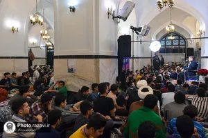 اعتکاف رمضانیه نوجوانان در حرم مطهر رضوی