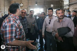 بازدید کارکنان و خدام حرم مطهر از شرکت فرآورده&zwnj;های لبنی رضوی