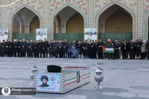 تشییع پیکر شهید حجت الاسلام سیدداوود بی&zwnj;طرف در مشهد