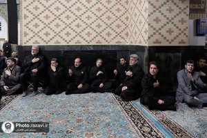 مجلس عزای دهه آخر صفر در حرم مطهر رضوی