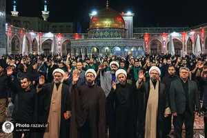 عزاداری سنتی شب نهم محرم در &laquo;حسینیه حرم&raquo;
