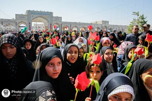 عزاداری هیئت کودکان در حرم مطهر رضوی