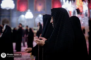 عزاداری شام اربعین حسینی در حرم مطهر رضوی