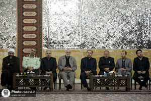دیدار رئیس جمهور و جمعی از مسئولان کشوری و استانی با تولیت آستان قدس رضوی