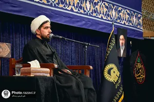 حرم مطهر رضوی در شب اربعین حسینی 