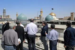 بازدید جمعی از نمایندگان مجلس شورای اسلامی از فعالیت‌های عمرانی حرم مطهر رضوی