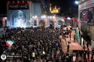عزاداری سنتی شب سوم محرم در &laquo;حسینیه حرم&raquo;