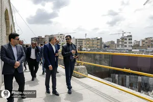 بازدید مهندسان معماری استان خراسان رضوی از پروژه های عمرانی حرم مطهر