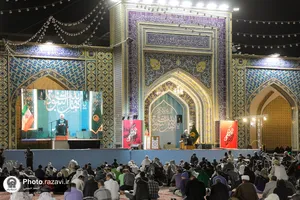 گردهمایی زائرین غیر ایرانی در حمایت از مردم فلسطین