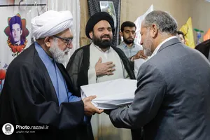 حضور تولیت آستان قدس رضوی در مدرسه علمیه الحجة