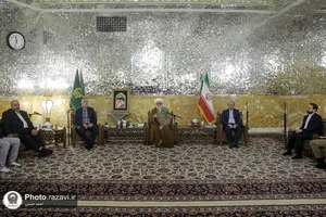 دیدار رئیس رسانه ملی، شهردار تهران و معاونین فرهنگی و اجتماعی شهرداری&zwnj;های کلانشهرهای کشور با تولیت آستان قدس رضوی