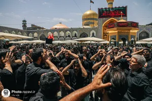 عزاداری روز تاسوعای حسینی در حرم مطهر رضوی