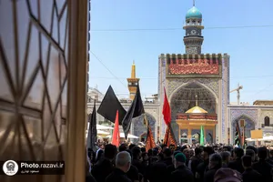 عزاداری تاسوعای حسینی در حرم مطهر رضوی