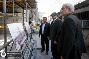 بازدید معاون فرهنگی اجتماعی معاون اول رئیس جمهور از فعالیت&zwnj;های عمرانی حرم مطهر رضوی