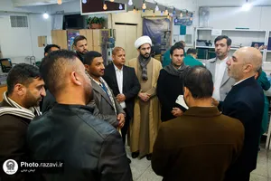 بازدید مسئولین قرآنی عتبات عراق از قسمت&zwnj;های مختلف حرم مطهر رضوی
