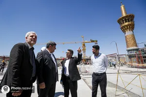 بازدید معاون فرهنگی اجتماعی معاون اول رئیس جمهور از فعالیت&zwnj;های عمرانی حرم مطهر رضوی