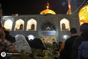 حال و هوای حرم مطهر رضوی در شب میلاد جوادالائمه علیه&zwnj;السلام