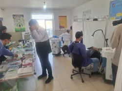 ارائه ۱۲۸۰ خدمت پزشکی رایگان در روستای اسلام‌آباد رفسنجان
