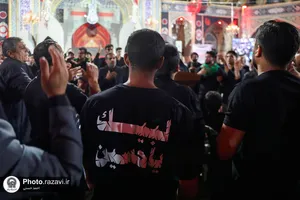 عزاداری هیأت مذهبی استان خوزستان در حسینیه حرم