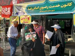 ۱۲۳ خادم‌یار آران و بیدگل میزبان عزاداران در مشهدالرضا (ع)