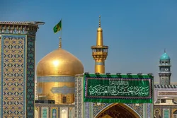 آذین‌بندی حرم مطهر رضوی در سالروز میلاد امام حسن عسکری علیه‌السلام