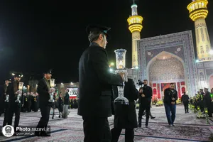 آئین خطبه&zwnj;خوانی شب شهادت امام حسین (ع) در حرم مطهر رضوی