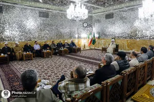 دیدار اساتید دانشگاه هنر تهران با تولیت آستان قدس رضوی