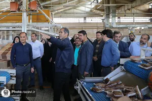 بازدید کارکنان آستان قدس از شرکت صنایع غذایی رضوی