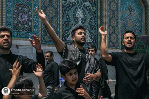 عزاداری روز تاسوعای حسینی در حرم مطهر رضوی