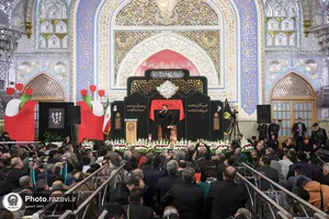 وداع با پیکرهای مطهر 12 شهید گمنام دفاع مقدس در مشهد