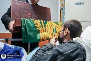 حضور خدام حرم مطهر رضوی در بیمارستان منتصریه