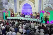 حرم مطهر رضوی در شب میلاد حضرت شمس الشموس (ع) نور باران است