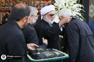 مراسم اذن عزای محرم در حرم مطهر رضوی