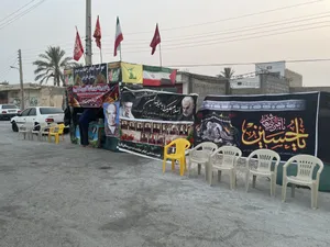 بازدید مدیر کانون&zwnj;های خدمت رضوی بوشهر از مواکب اربعینی در تنگستان/ گزارش تصویری