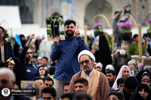 مراسم سخنرانی نوروزی رهبر معظم انقلاب اسلامی در حرم مطهر رضوی - 1