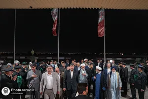 استقبال از شیوخ عشایر خوزستان در فرودگاه شهید هاشمی&zwnj;نژاد مشهد
