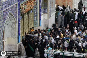 حال و هوای حرم مطهر رضوی در ایام میلاد امام حسن مجتبی علیه&zwnj;السلام